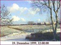 ostfriesische Landschaft im Winter