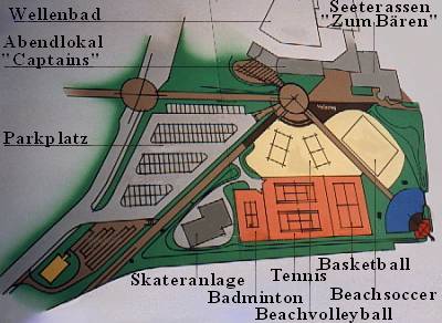 Plan der neuen Sportanlage