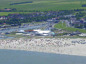 Bensersiel aus der Luft